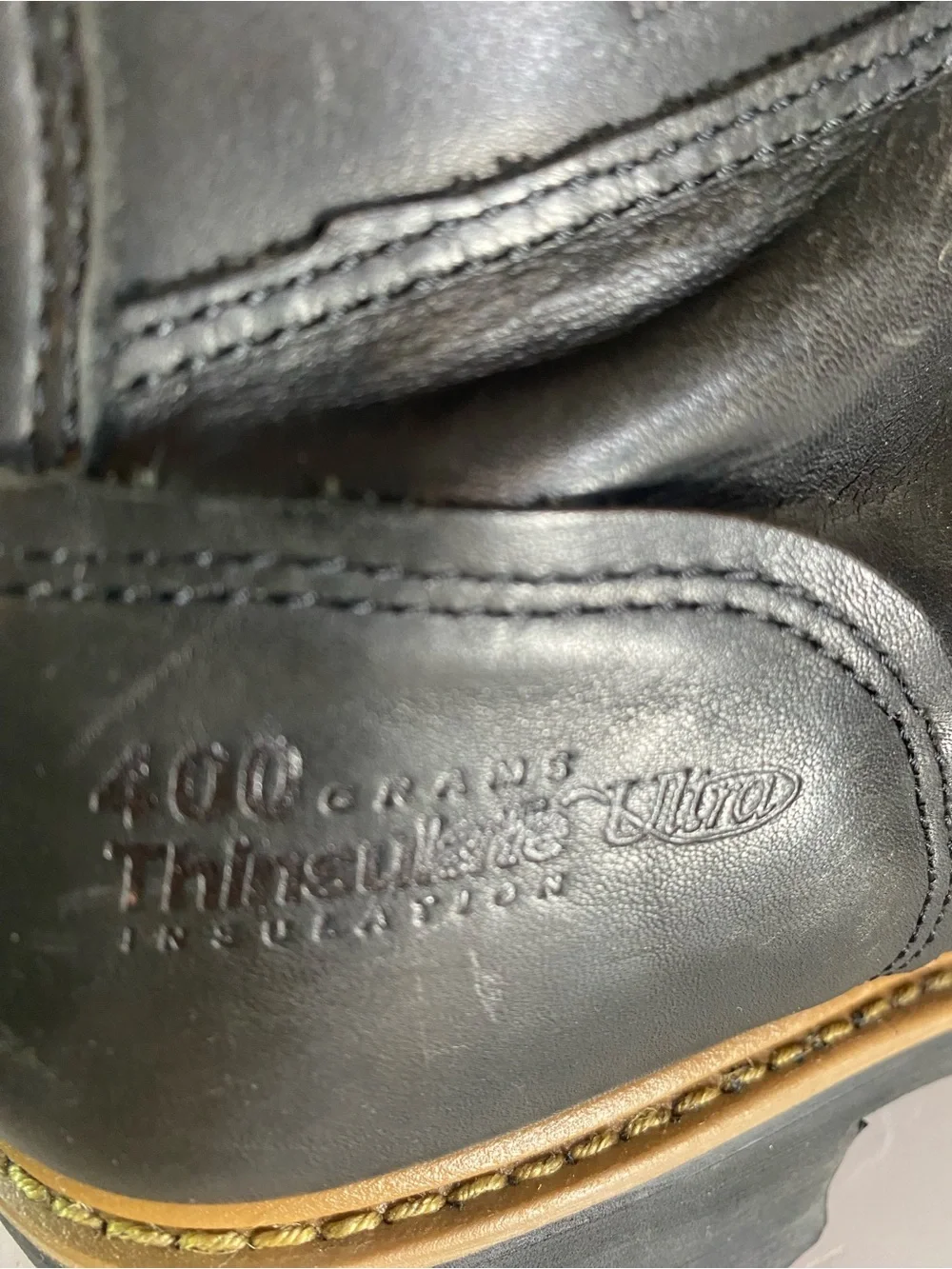 Wolverine Snyder Insulated Steel Toe Black Leather Boots Size 14M